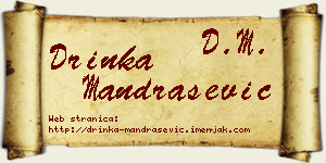 Drinka Mandrašević vizit kartica